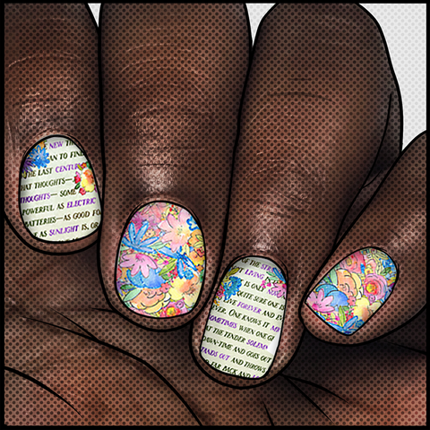 The Hidden Garden β¦ Nail Wrap β¦ 22-tip Set - Espionage Cosmetics
