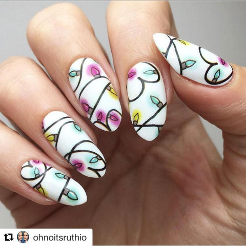 Holiday Lights-Nail Wraps-Espionage Cosmetics