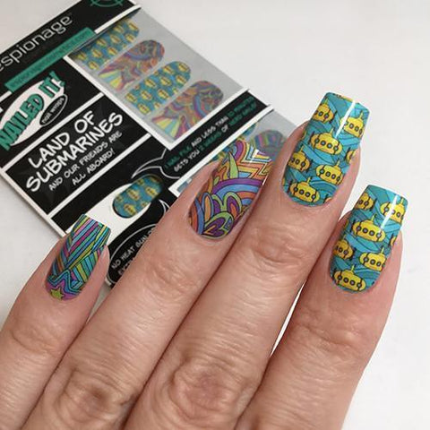 Land of Submarines-Nail Wraps-Espionage Cosmetics