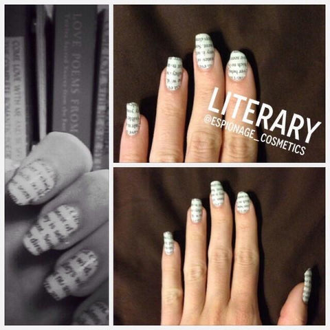 Literary (Discontinued)-Nail Wraps-Espionage Cosmetics