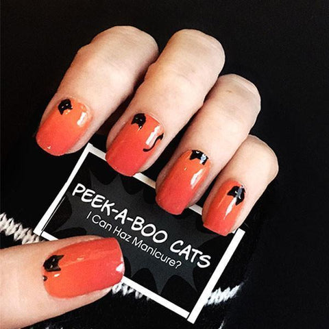 Peek-a-boo Cats-Nail Wraps-Espionage Cosmetics