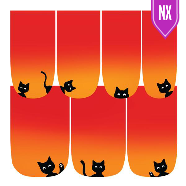 Peek-a-boo Cats-Nail Wraps-Espionage Cosmetics