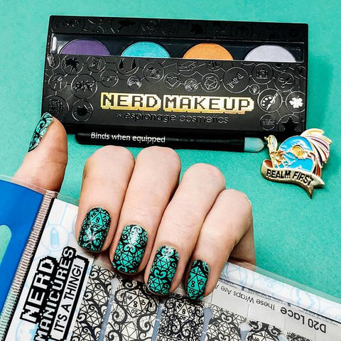 🔖 🔖 D20 Lace ✦ Nail Wrap ✦ 22-tip Set