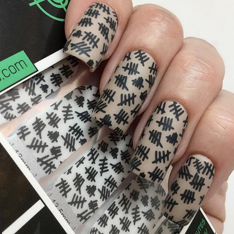 Tally Marks-Nail Wraps-Espionage Cosmetics