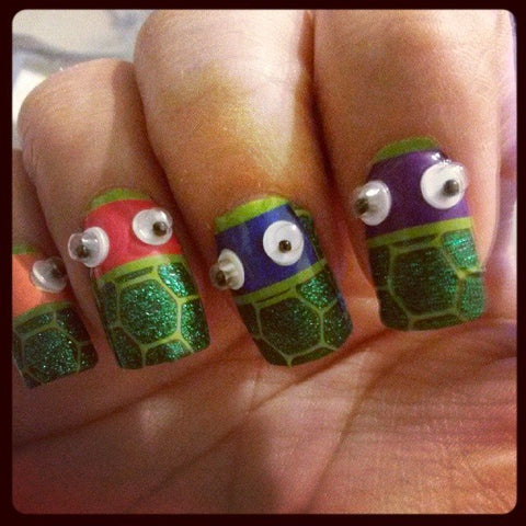 Turtles ✦ Nail Wraps ✦ 14-tip Set
