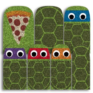 Turtles ✦ Nail Wraps ✦ 14-tip Set