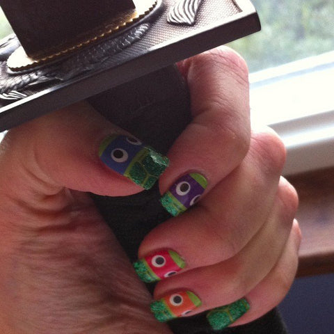 Turtles ✦ Nail Wraps ✦ 14-tip Set