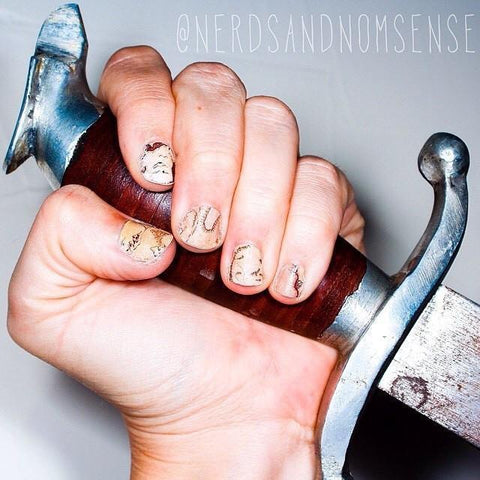 Treasure Maps-Nail Wraps-Espionage Cosmetics