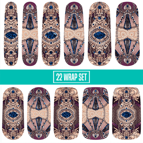 Vampire Queen β¦ Nail Wrap β¦ 22-tip Set - Espionage Cosmetics