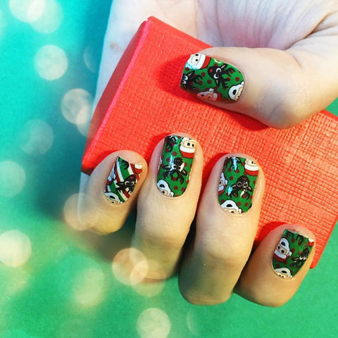 VandalEyes Christmas ✦ Licensed Nail Wrap ✦ 14-tip Set - Espionage Cosmetics
