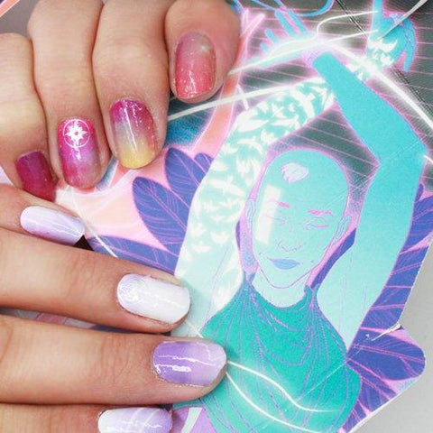 Wicked + Divine: Baal & Inanna-Nail Wraps-Espionage Cosmetics