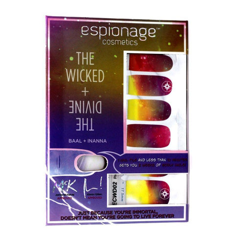 Wicked + Divine: Baal & Inanna-Nail Wraps-Espionage Cosmetics