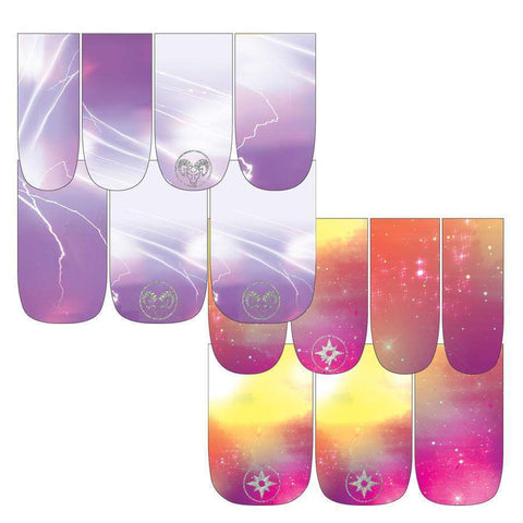 Wicked + Divine: Baal & Inanna-Nail Wraps-Espionage Cosmetics