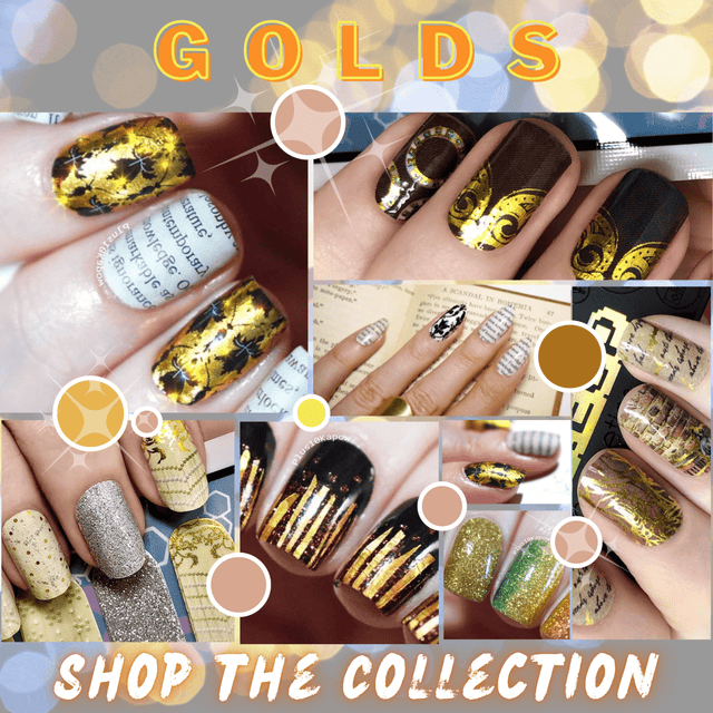 💛 GOLDS 💛 Nail Wrap COLOR Collection - Espionage Cosmetics