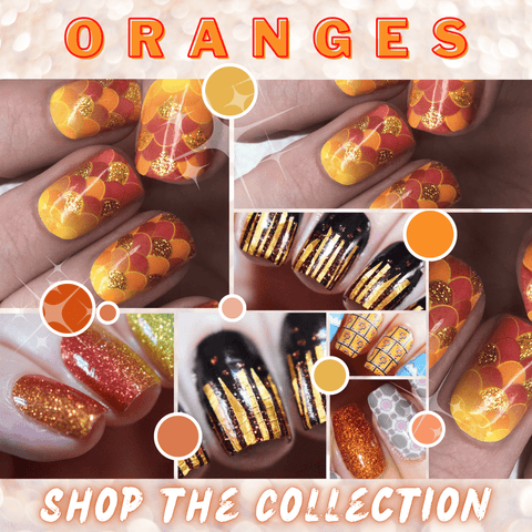 🧡 ORANGES 🧡 Nail Wrap COLOR Collection - Espionage Cosmetics