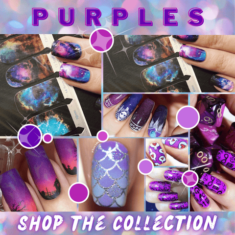 💜 PURPLES 💜 Nail Wrap COLOR Collection - Espionage Cosmetics