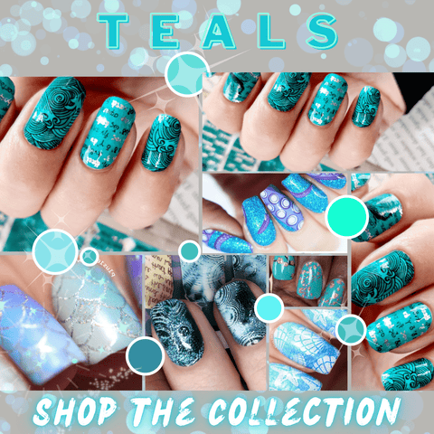 🩵 TEALS 🩵  Nail Wrap COLOR Collection - Espionage Cosmetics