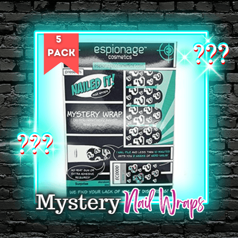 5pk Mystery Wrap ✦ Nail Wrap(s) ✦ 14 - tip Set(s) - Espionage CosmeticsEspionage Cosmetics5pk Mystery Wrap ✦ Nail Wrap(s) ✦ 14 - tip Set(s)