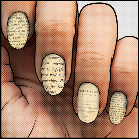 Federalist Papers ✦ Nail Wrap ✦ 14-tip Set