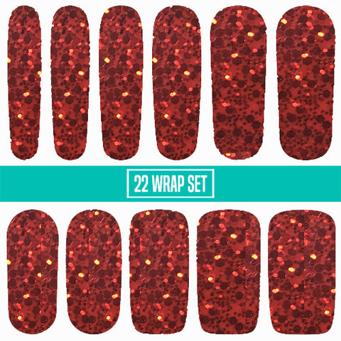 Glitter Bomb ✦ Nail Wrap Bundle ✦ 22-tip Sets - Espionage Cosmetics