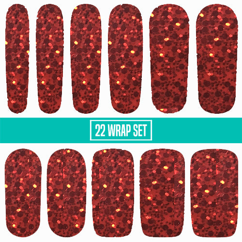 Glitter Bomb ✦ Nail Wrap Bundle ✦  22-tip Sets