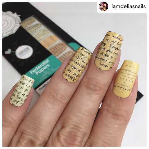 Federalist Papers ✦ Nail Wrap ✦ 14-tip Set