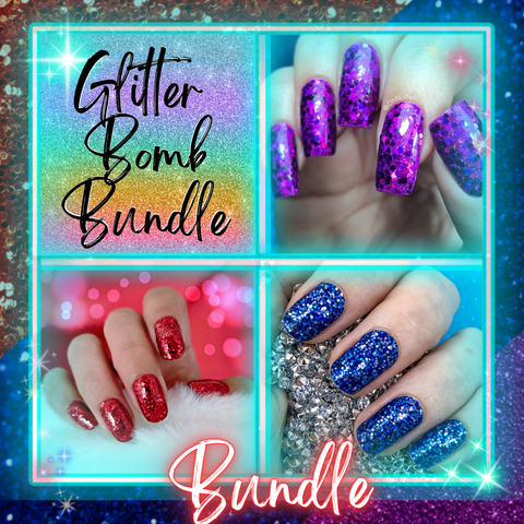 Glitter Bomb ✦ Nail Wrap Bundle ✦  22-tip Sets