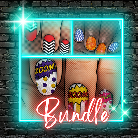 🆕 MAIN CHARACTER ENERGY ✦ Nail Wrap Bundle ✦ 22-tip Sets
