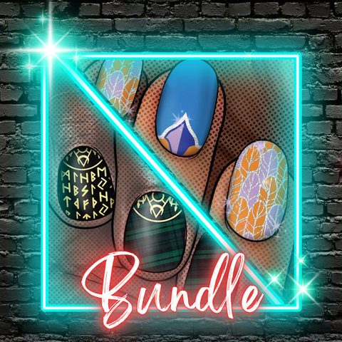 🆕 RESTING WITCH FACE ✦ Nail Wrap Bundle ✦ 22-tip Sets