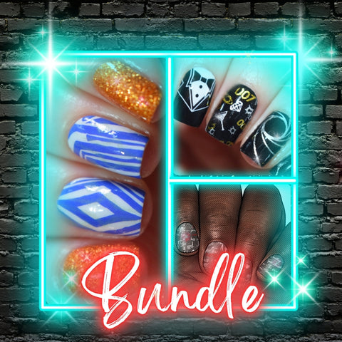🆕 UNDERCOVER AGENT ✦ Nail Wrap Bundle ✦ 22-tip Sets