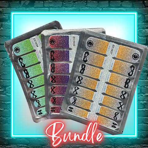🆕 SUPER HERO SPARKLE ✦ Nail Wrap Bundle ✦ 14-tip Sets