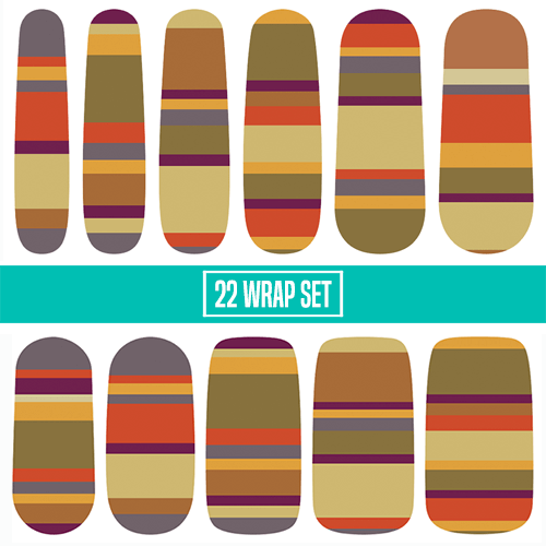 Seven Seasons Long ✦ Nail Wrap ✦ 22-tip Set