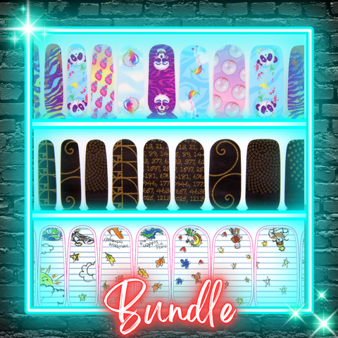 🆕 SKETCHY ✦ Nail Wrap Bundle ✦ 22-tip Sets