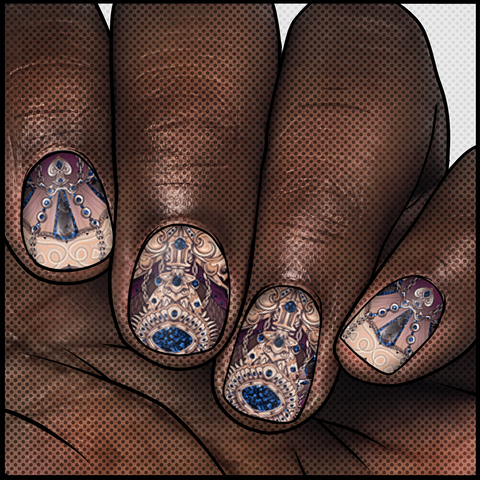 Vampire Queen ✦ Nail Wrap ✦ 22-tip Set - Espionage Cosmetics