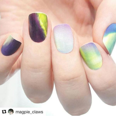 Aurora Borealis ✦ Nail Wrap ✦ 22 - tip Set - Espionage CosmeticsEspionage CosmeticsAurora Borealis ✦ Nail Wrap ✦ 22 - tip Set