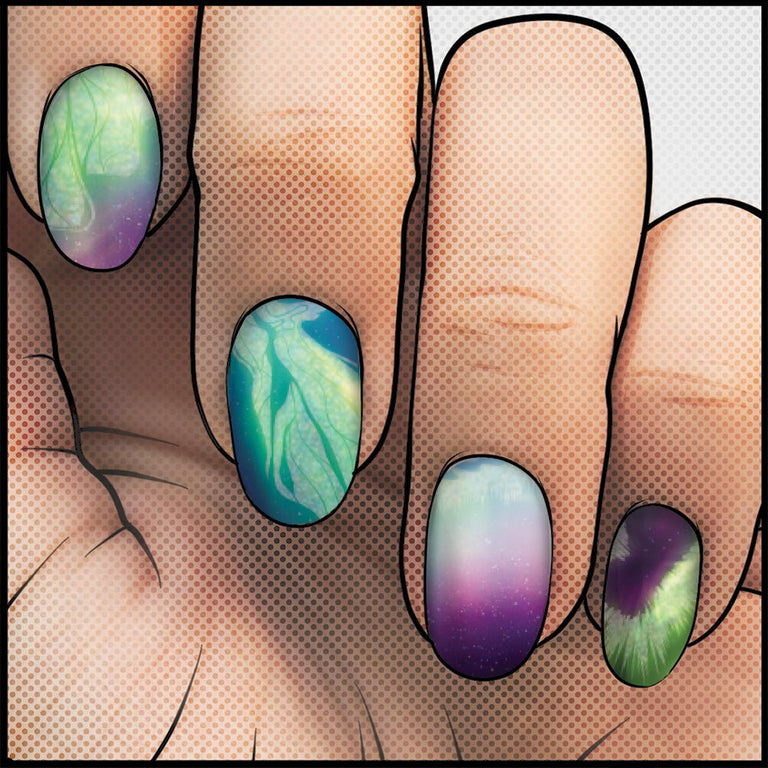 Aurora Borealis ✦ Nail Wrap ✦ 22 - tip Set - Espionage CosmeticsEspionage CosmeticsAurora Borealis ✦ Nail Wrap ✦ 22 - tip Set