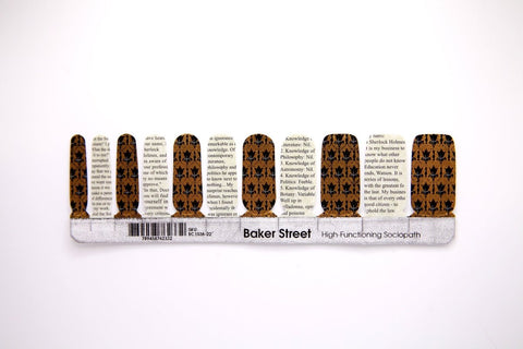 Baker Street ✦ Nail Wrap ✦ 22 - tip Set - Espionage CosmeticsEspionage CosmeticsBaker Street ✦ Nail Wrap ✦ 22 - tip Set