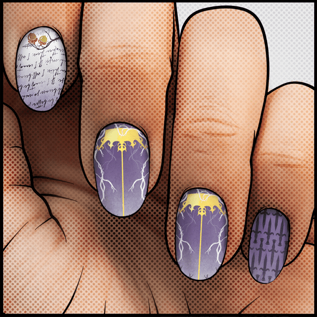 Beautiful as Blades ✦ Nail Wrap ✦ 22 - tip Set - Espionage CosmeticsEspionage CosmeticsBeautiful as Blades ✦ Nail Wrap ✦ 22 - tip Set