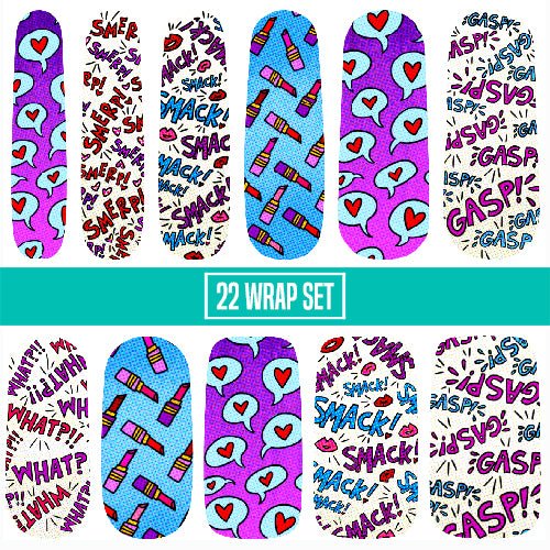 Best Friends Forever ✦ FA Nail Wrap ✦ 22 - tip Set - Espionage CosmeticsEspionage CosmeticsBest Friends Forever ✦ FA Nail Wrap ✦ 22 - tip Set