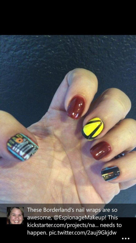 Borderlands The Presequel Wraps ✦ Licensed Nail Wrap ✦ 14 - tip Set ✦ 5PK - Espionage CosmeticsEspionage CosmeticsBorderlands The Presequel Wraps ✦ Licensed Nail Wrap ✦ 14 - tip Set ✦ 5PK