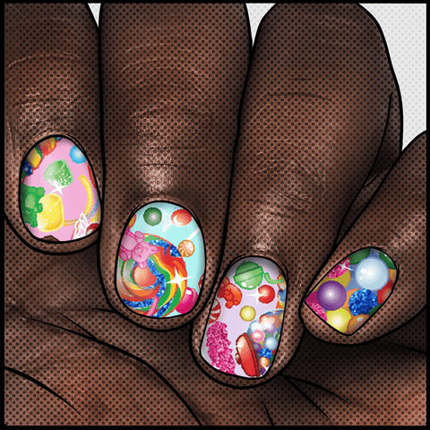 Candy Chaos ✦ FA Nail Wrap ✦ 22 - tip Set - Espionage CosmeticsEspionage CosmeticsCandy Chaos ✦ FA Nail Wrap ✦ 22 - tip Set