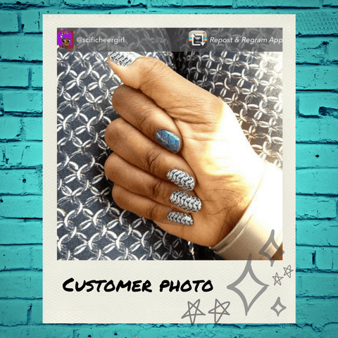 Chainmail ✦ Nail Wrap ✦ 22 - tip Set - Espionage CosmeticsEspionage CosmeticsChainmail ✦ Nail Wrap ✦ 22 - tip Set