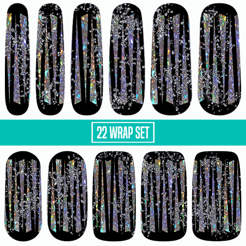 Cinder ✦ GJA Nail Wrap ✦ 22 - tip Set - Espionage CosmeticsEspionage CosmeticsCinder ✦ GJA Nail Wrap ✦ 22 - tip Set