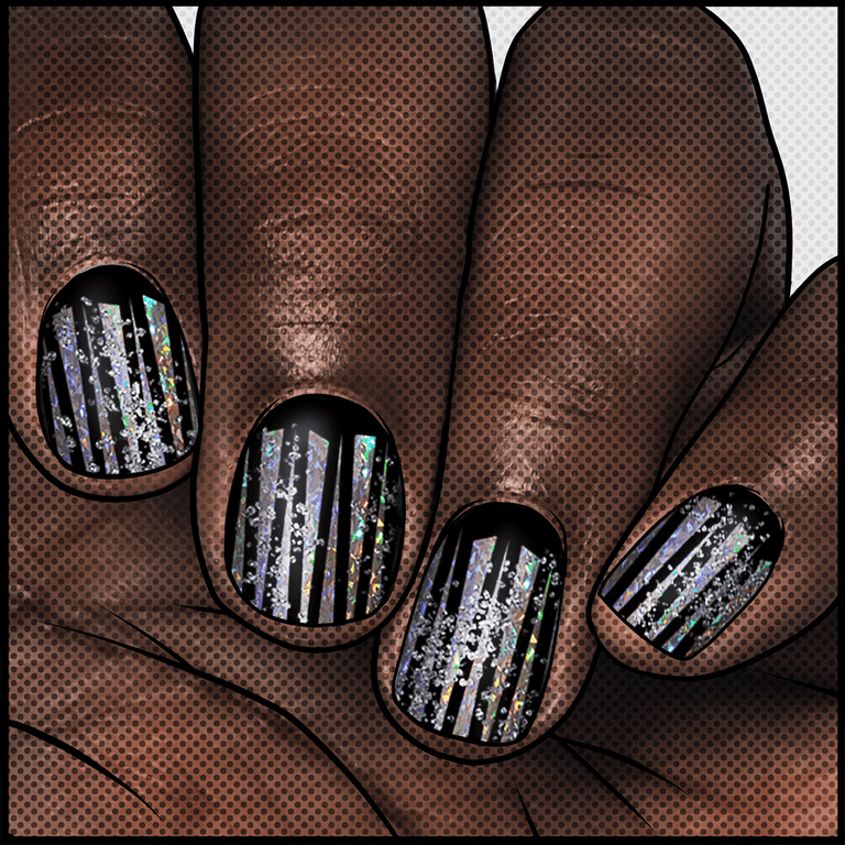 Cinder ✦ GJA Nail Wrap ✦ 22 - tip Set - Espionage CosmeticsEspionage CosmeticsCinder ✦ GJA Nail Wrap ✦ 22 - tip Set