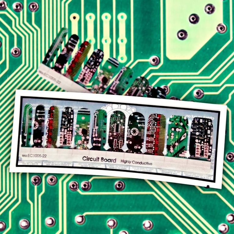 Circuit Board ✦ Nail Wrap ✦ 22 - tip Set - Espionage CosmeticsEspionage CosmeticsCircuit Board ✦ Nail Wrap ✦ 22 - tip Set