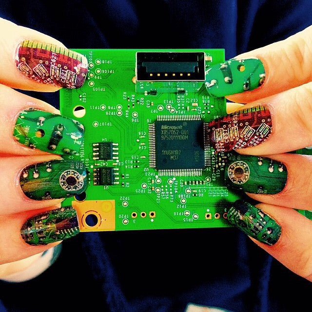 Circuit Board ✦ Nail Wrap ✦ 22 - tip Set - Espionage CosmeticsEspionage CosmeticsCircuit Board ✦ Nail Wrap ✦ 22 - tip Set