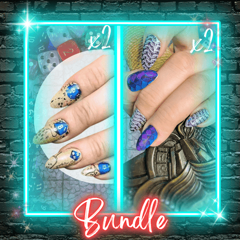 🆕 Critical Role ✦ Nail Wrap Bundle ✦ 22 - tip Sets - Espionage CosmeticsEspionage Cosmetics🆕 Critical Role ✦ Nail Wrap Bundle ✦ 22 - tip Sets