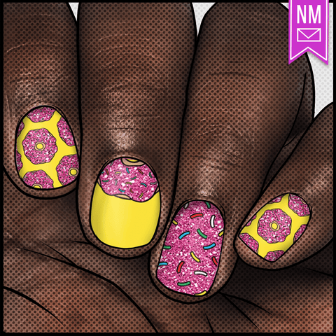 D'oh!Nuts ✦ Nail Wrap ✦ 22 - tip Set - Espionage CosmeticsEspionage CosmeticsD'oh!Nuts ✦ Nail Wrap ✦ 22 - tip Set