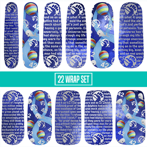 Don't Panic ✦ Nail Wrap ✦ 22 - tip Set - Espionage CosmeticsEspionage CosmeticsDon't Panic ✦ Nail Wrap ✦ 22 - tip Set