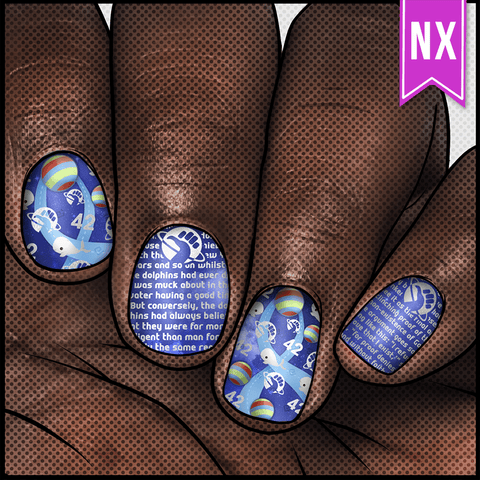 Don't Panic ✦ Nail Wrap ✦ 22 - tip Set - Espionage CosmeticsEspionage CosmeticsDon't Panic ✦ Nail Wrap ✦ 22 - tip Set